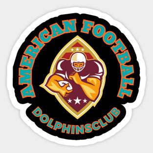 Miami Dolphins Football Team fan 7 Sticker